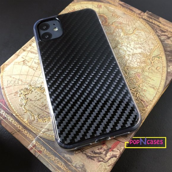 Carbon fiber design print iPhone Cases- IPHONE 13 MINI, IPHONE 13 PRO, IPHONE 12 - Picture 13 of 15